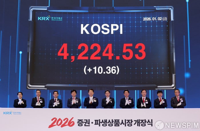 2026년도 증권·파생상품시장 개장…코스피 역대 최고