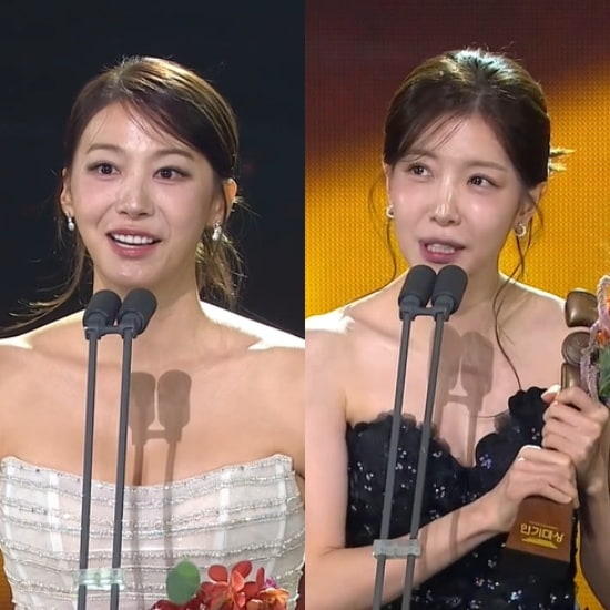 유인영·정인선, 여자 우수상 수상 "너무 받고 싶었어…가족들 너무 사랑해" [KBS 연기대상]