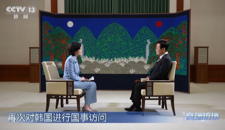 李대통령, 中언론에 “하나의 중국 존중 입장 변함 없어”