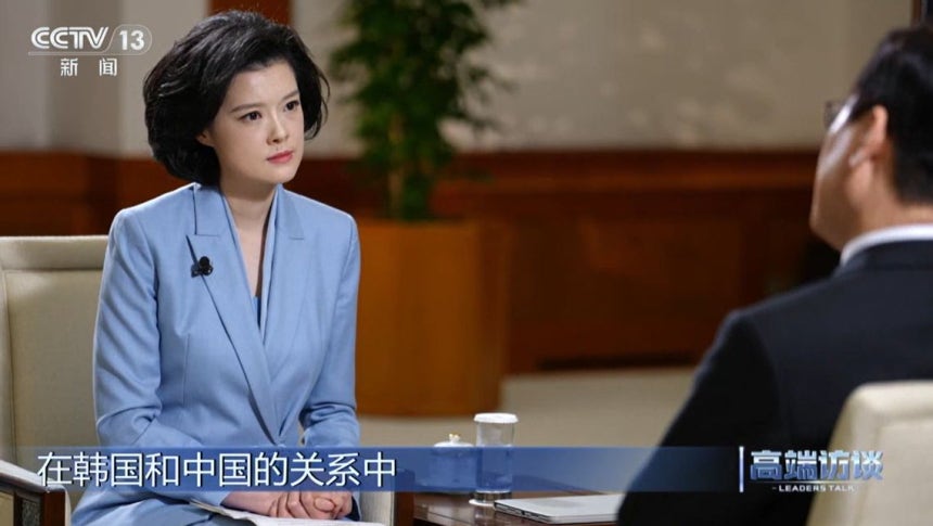 李대통령, 中언론에 “하나의 중국 존중 입장 변함 없어”